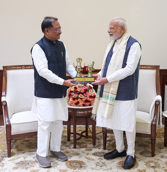 छत्तीसगढ़ के विकास को नई गति: मुख्यमंत्री साय की प्रधानमंत्री मोदी से मुलाकात