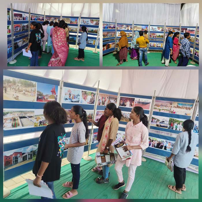 जनसंपर्क विभाग की प्रदर्शनी में बस्तर के 25 वर्षों के विकास की झलक को दर्शाया
