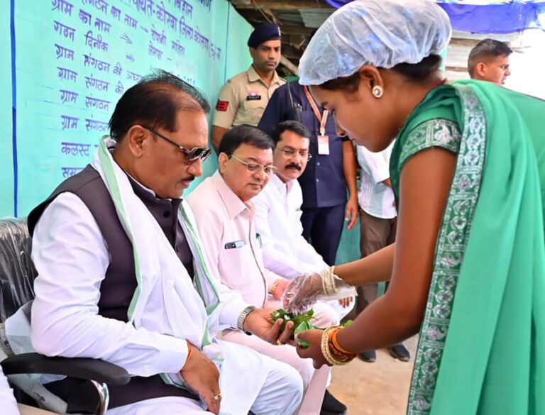 CM विष्णुदेव साय ने लेमरू में मंजू बहन के स्टॉल पर चखा गुपचुप, आत्मीय संवाद में जानी सफलता की कहानी