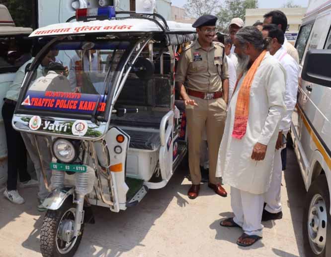 कांकेर पुलिस की नई पहल “ग्रीन पेट्रोलिंग” सेवा का हुआ शुभारंभ