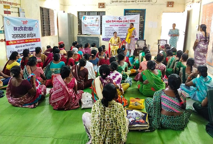 बाल विवाह मुक्त छत्तीसगढ़ अभियान के तहत महिलाओं को किया गया जागरूक