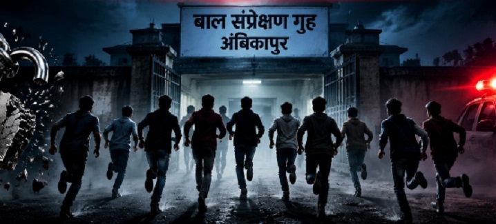 अंबिकापुर: बाल संप्रेक्षण गृह में भारी सुरक्षा चूक; बारिश और अंधेरे का फायदा उठा 11 अपचारी बालक फरार