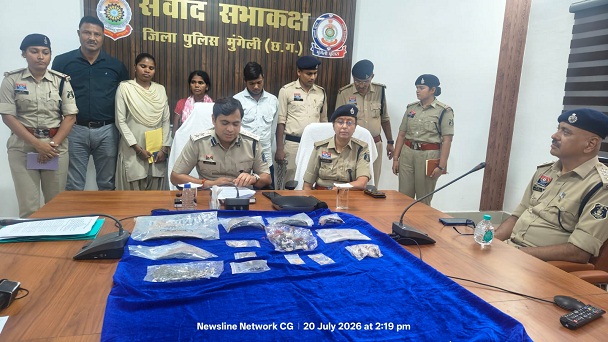 मुंगेली पुलिस की बड़ी कामयाबी: मंदिर चोरी के 02 बड़े मामलों का पर्दाफाश, 1.75 लाख के जेवरात सहित दो आरोपी गिरफ्तार