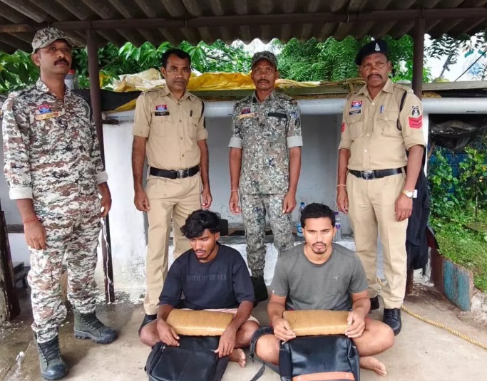 सुकमा पुलिस का ‘आगाज’ अभियान: दोरनापाल में 5 किलो गांजे के साथ ओडिशा के 2 अंतरराज्यीय तस्कर गिरफ्तार