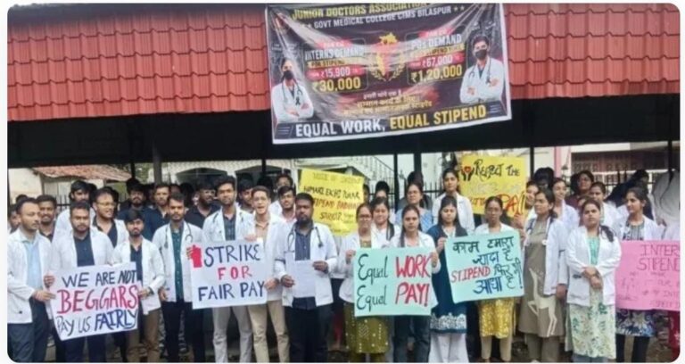 सिम्स के एमबीबीएस इंटर्न डॉक्टरों की अनिश्चितकालीन हड़ताल, स्टाइपेंड ₹30 हजार करने की मांग