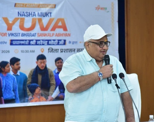 पर्यटन एवं संस्कृति मंत्री राजेश अग्रवाल ने युवाओं को दिलाया नशामुक्त भारत का संकल्प, विकसित भारत के निर्माण में सक्रिय भागीदारी का किया आह्वान