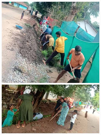 जनभागीदारी की मिसाल: कोपरा पंचायत में जनप्रतिनिधि संग ग्रामीणों ने किया श्रमदान, ‘स्वच्छ गांव, सुंदर गांव’ का लिया संकल्प