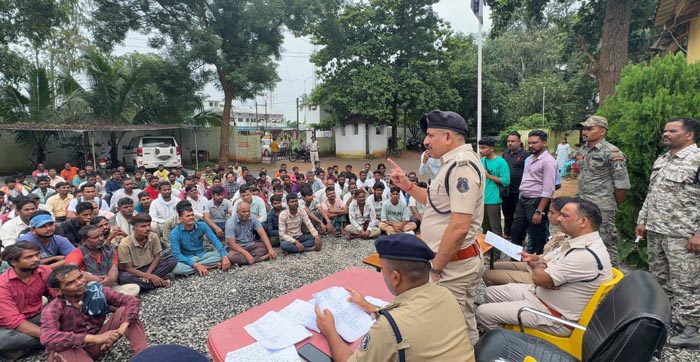 फरसगांव पुलिस ने 1200 घरों और 150 दुकानों में दबिश देकर 173 संदिग्धों से की पूछताछ