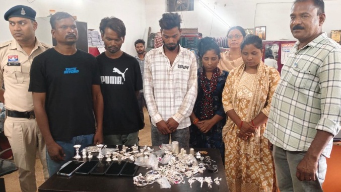 रायपुर में ज्वेलरी दुकान में बड़ी सेंधमारी: 72 घंटे के भीतर पुलिस ने किया सनसनीखेज खुलासा, 2 महिलाओं समेत 5 आरोपी गिरफ्तार