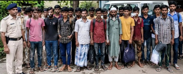बिलासपुर पुलिस का बड़ा एक्शन: सिरगिट्टी से पकड़े गए 23 संदिग्ध बांग्लादेशी, रायपुर डिटेंशन सेंटर भेजे गए; पश्चिम बंगाल से खुला राज
